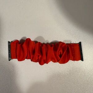 Red Scrunchie Style Apple Watch Band